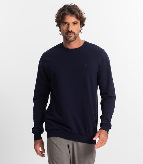 Blusão Masculino Moletom Básico Diametro Azul