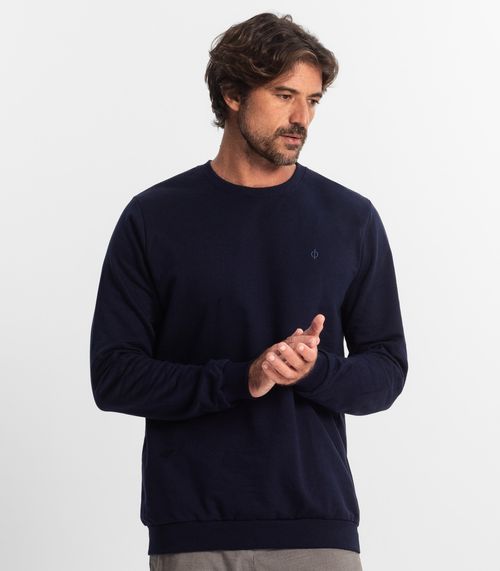 Blusão Masculino Moletom Básico Diametro Azul