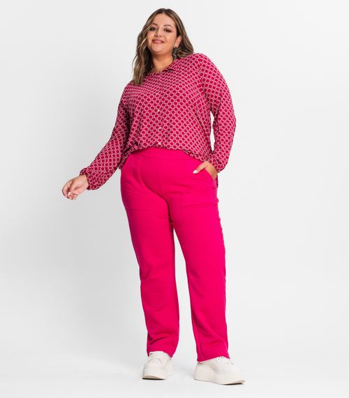 Blusa Feminina Plus Size Secret Glam Vermelho