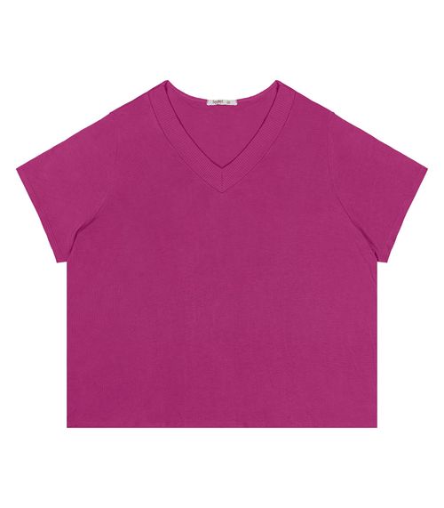 Blusa Feminina Plus Size Secret Glam Roxo
