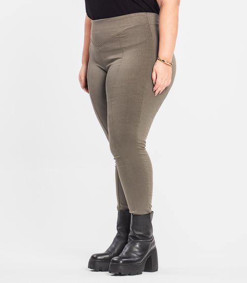 Legging Feminina Bengaline Plus Size Secret Glam Verde