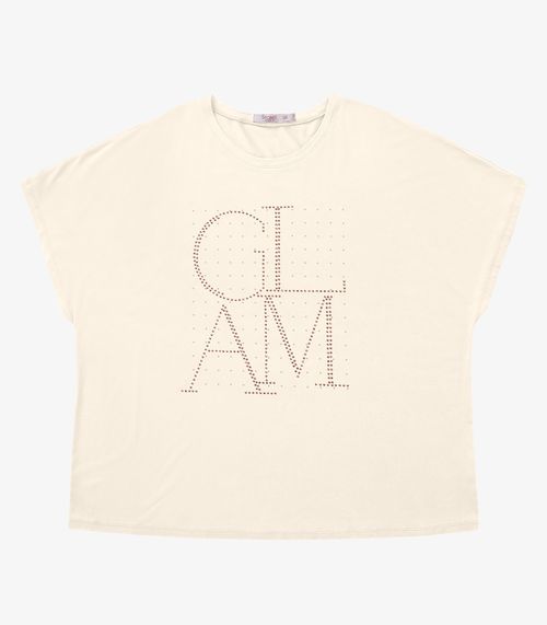 Blusa Feminina Manga Morcego Secret Glam Bege