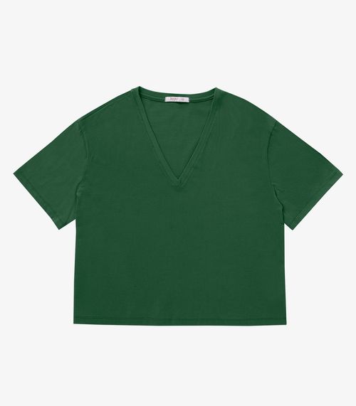 Blusa Meia Malha Plus Size Secret Glam Verde