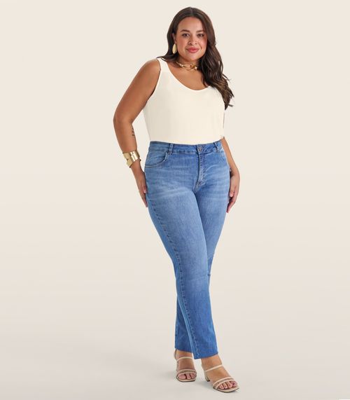 Blusa De Alça Feminina Plus Size Secret Glam Bege