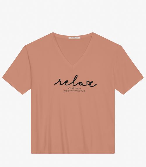 Blusa Feminina Manga Curta Secret Glam Marrom