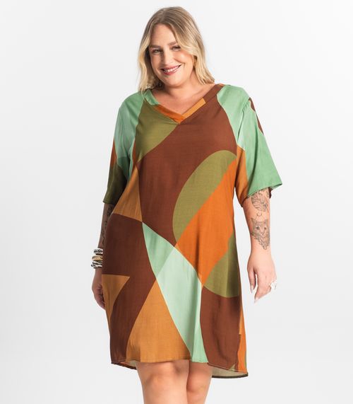 Vestido Curto Secret Glam Marrom