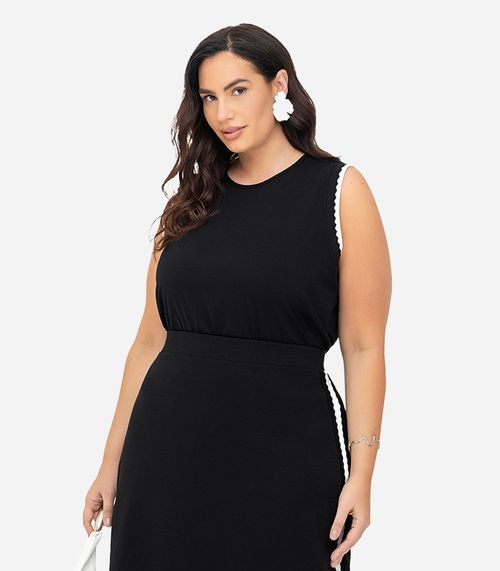 Regata Feminina Secret Glam Preto