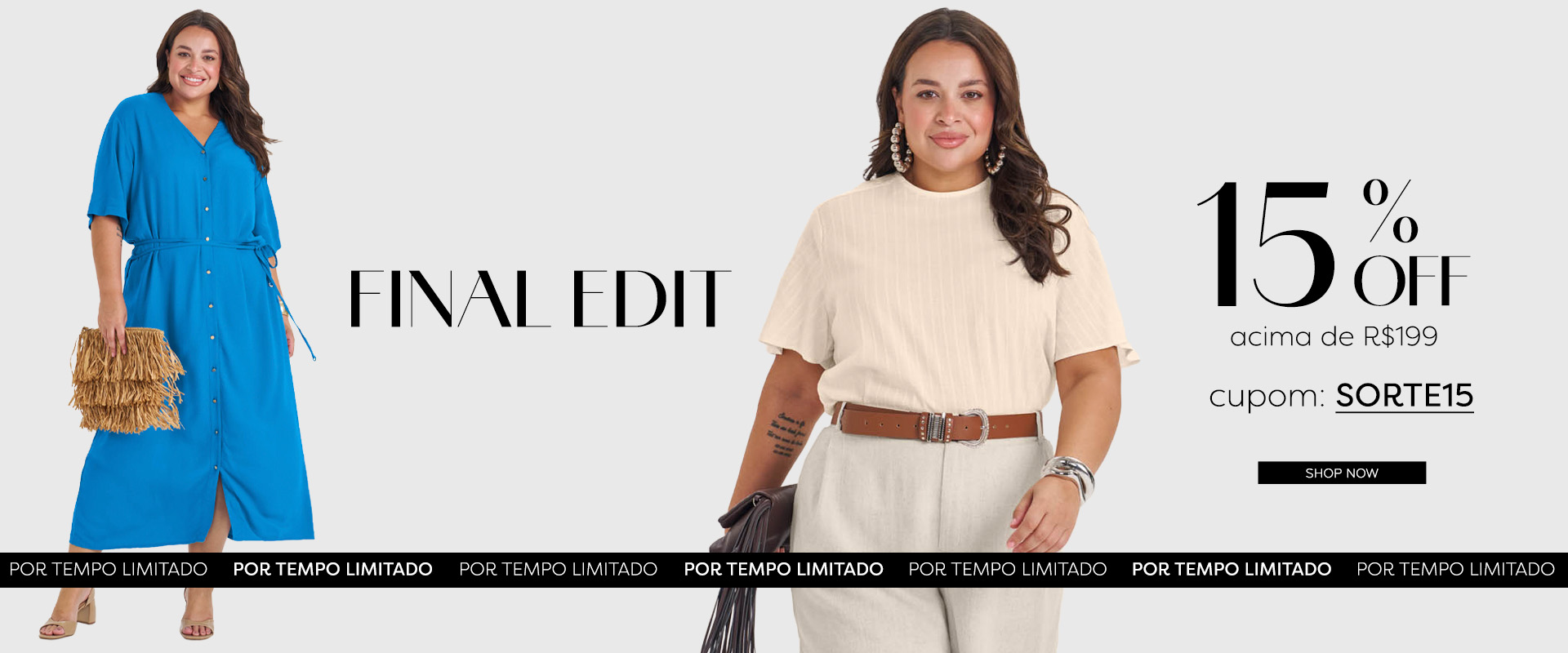 Secret - 29 À 31 Fecha mês 15%Off acima de R$199 Cupom: SORTE15 